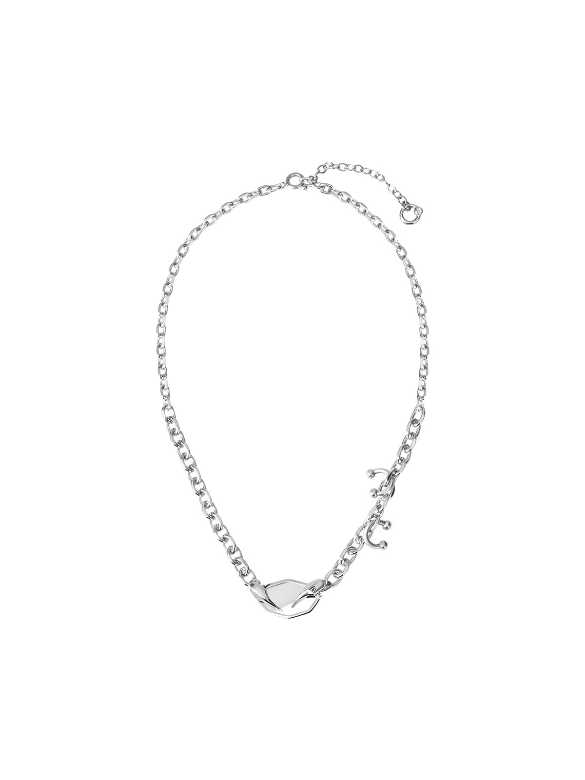 BLACKHEAD Panic Mirror Pendant Necklace in Silver