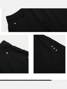 BIGGOLD STUDIO Deconstructed Curved Seam Trousers in Black - Detail #color_black