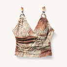 Mingstreet ASC launch still-life | BEERBRO | Beaded Strap Printed Camisole | Khaki | ready_now_existing_asset