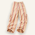 Mingstreet ASC launch still-life | BEERBRO | Washed Cotton Striped Cargo Pants | Pink | ready_now_existing_asset