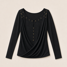 Mingstreet ASC launch still-life | BEERBRO | Lyocell Crossover Cowl Neck Top | Black | ready_now_uncrumpled_replacement