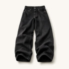 Mingstreet ASC launch still-life | UNKNOWNWORLD | Washed Waxed Wide Leg Jeans | Black | ready_now_existing_asset