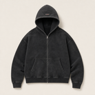 Mingstreet ASC launch still-life | UNKNOWNWORLD | Mud Dyed Zip Up Hoodie | Black | ready_now_uncrumpled_replacement