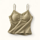 Mingstreet ASC launch still-life | BEERBRO | Lace Trim Built In Bra Camisole | Olive | ready_now_existing_asset