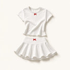 Mingstreet ASC launch still-life | BEERBRO | Heart Pointelle Tee Skirt Set | White | ready_now_existing_asset
