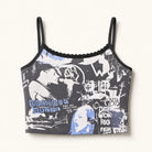 Mingstreet ASC launch still-life | BEERBRO | Rock Graphic Cropped Camisole | Dark Gray | ready_now_existing_asset