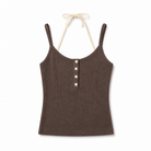 Mingstreet ASC launch still-life | BEERBRO | Ribbed Layered Halter Tank | Coffee | generated_extra_ready_product_colorway