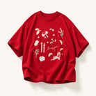 Mingstreet ASC launch still-life | BEERBRO | Retro Graphic Print T Shirt | Red | ready_now_existing_asset