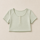Mingstreet ASC launch still-life | BEERBRO | Faux Layered Knit Henley Crop Top | Mint | ready_now_uncrumpled_replacement