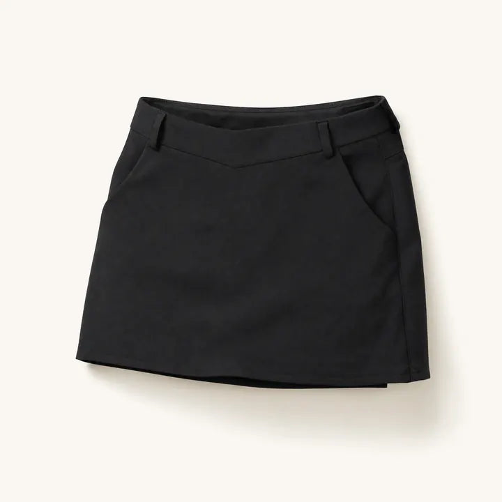 Mingstreet ASC launch still-life | BEERBRO | Minimalist Suit Mini Skirt | Black | ready_now_existing_asset