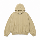Mingstreet ASC launch still-life | BEERBRO | Washed Fleece Zip Up Hoodie | Beige | generated_extra_ready_product_colorway
