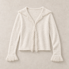 Mingstreet ASC launch still-life | BEERBRO | Raw Edge Textured Knit Cardigan | White | ready_now_uncrumpled_replacement