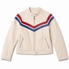 Mingstreet ASC launch still-life | BEERBRO | Contrast Stripe Leather Jacket | Cream | generated_extra_ready_product_colorway