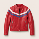 Mingstreet ASC launch still-life | BEERBRO | Contrast Stripe Leather Jacket | Red | ready_now_uncrumpled_replacement