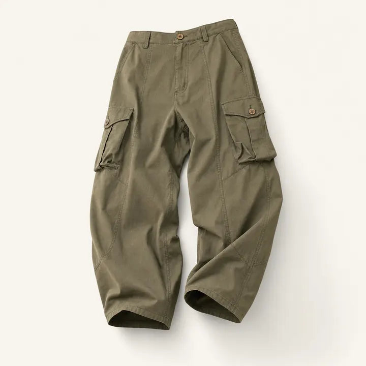 Mingstreet ASC launch still-life | BEERBRO | Washed Cotton Safari Cargo Pants | Olive | ready_now_existing_asset