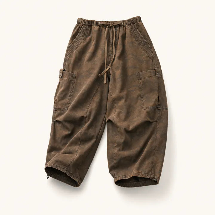 Mingstreet ASC launch still-life | BEERBRO | Washed Camo Parachute Cargo Pants | Brown | ready_now_existing_asset