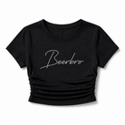 Mingstreet ASC launch still-life | BEERBRO | Embroidered Tencel Cinched Tee | Black | generated_extra_ready_product_colorway