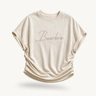 Mingstreet ASC launch still-life | BEERBRO | Embroidered Tencel Cinched Tee | Cream | ready_now_existing_asset
