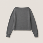 Mingstreet ASC launch still-life | FaxCopyExpress | Off Shoulder Overlay Sweatshirt | Gray | ready_now_uncrumpled_replacement