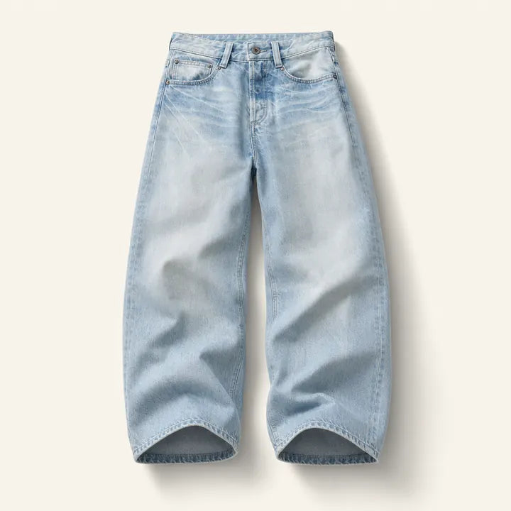 Mingstreet ASC launch still-life | FaxCopyExpress | Washed Cotton Gardener Jeans | Blue | ready_now_existing_asset