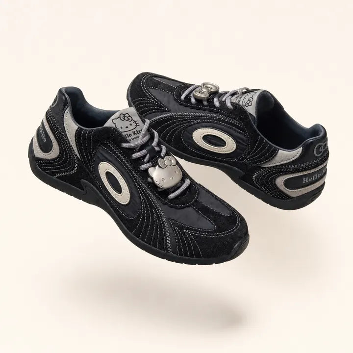 Mingstreet ASC launch still-life | OLDORDER | Hello Kitty Velvet GAT Sneakers | Black | ready_now_existing_asset