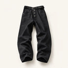 Mingstreet ASC launch still-life | SOD | Waxed Leather Buckle Jeans | Black | ready_now_existing_asset