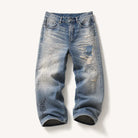 Mingstreet ASC launch still-life | SOD | Distressed Graffiti Embroidered Jeans | Blue | ready_now_existing_asset