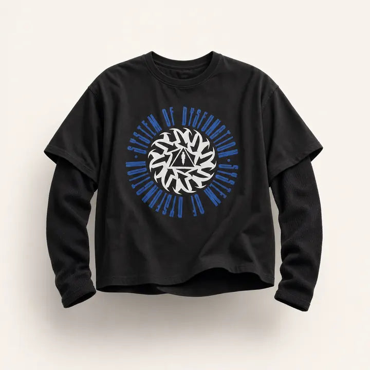 Mingstreet ASC launch still-life | SOD | Graphic Print Cotton Boxy T Shirt | Black | ready_now_existing_asset