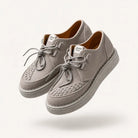 Mingstreet ASC launch still-life | SOD | Woven Suede Platform Sneakers | Gray | ready_now_existing_asset