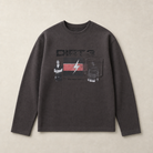 Mingstreet ASC launch still-life | UNKNOWNWORLD | Throbbing Gristle Waffle Sweatshirt | Dark Gray | ready_now_uncrumpled_replacement