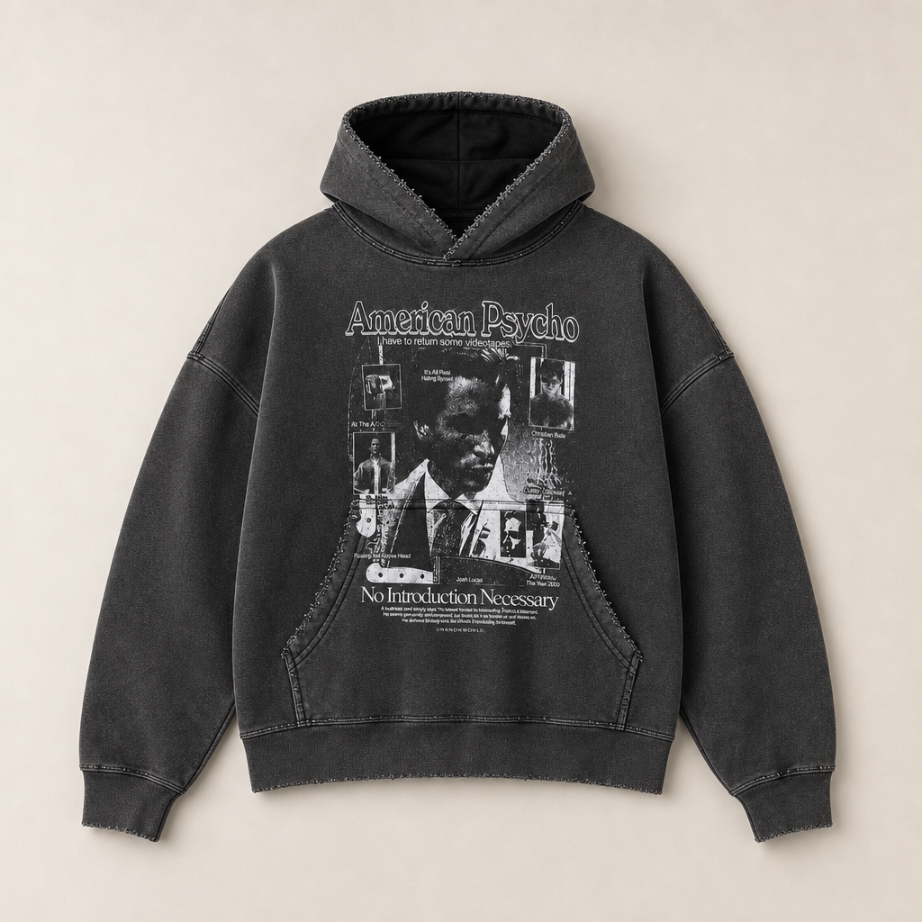 Mingstreet ASC launch still-life | UNKNOWNWORLD | Distressed Washed Graphic Hoodie | Black | ready_now_uncrumpled_replacement
