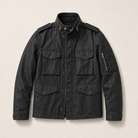 Mingstreet ASC launch still-life | UNKNOWNWORLD | Waxed Deconstructed M65 Jacket | Black | ready_now_uncrumpled_replacement