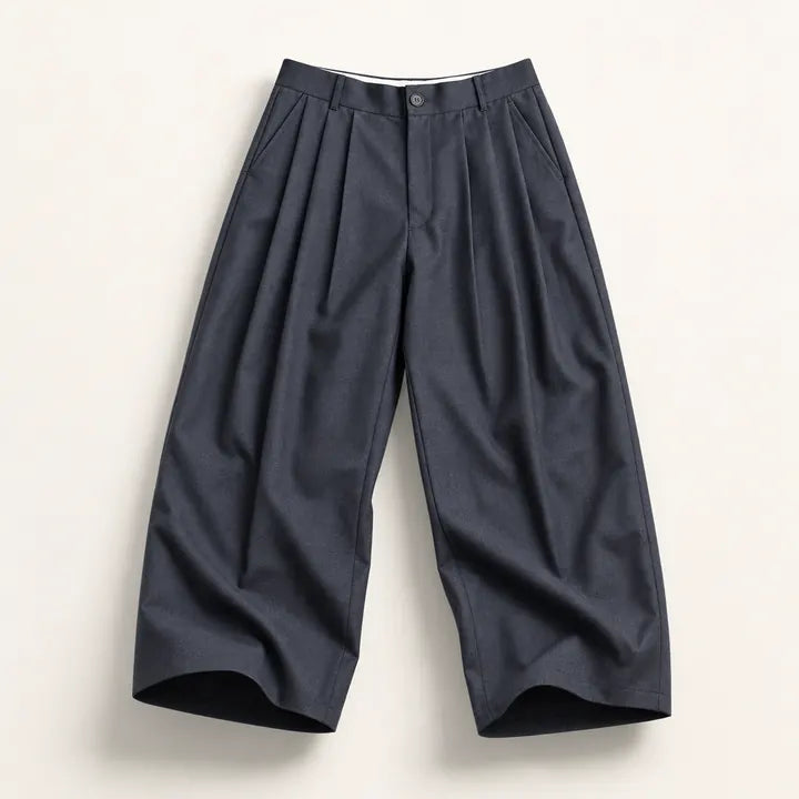 Mingstreet ASC launch still-life | UNKNOWNWORLD | Triple Pleated Wool Blend Trousers | Gray | ready_now_existing_asset