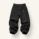 Mingstreet ASC launch still-life | UNKNOWNWORLD | Distressed Boro Mud Dyed Jeans | Black | ready_now_existing_asset