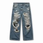Mingstreet ASC launch still-life | UNKNOWNWORLD | Distressed Boro Mud Dyed Jeans | Denim | generated_extra_ready_product_colorway