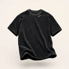 Mingstreet ASC launch still-life | UNKNOWNWORLD | Washed Distressed Slim Fit T Shirt | Black | ready_now_existing_asset