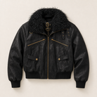 Mingstreet ASC launch still-life | BEERBRO | Faux Fur Collar PU Suede Bomber | Black | ready_now_uncrumpled_replacement