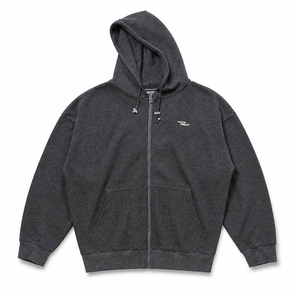 Mingstreet ASC launch still-life | MASONPRINCE | Cotton Blend Zip Up Hoodie | Gray | generated_extra_ready_product_colorway