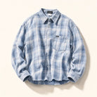 Mingstreet ASC launch still-life | MASONPRINCE | Long Sleeve Plaid Cotton Shirt | Light Blue | ready_now_existing_asset