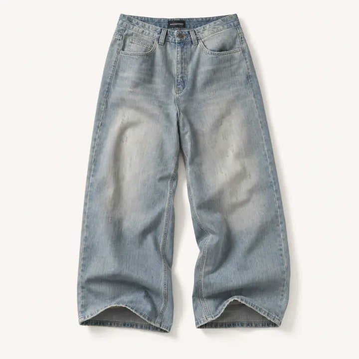 Mingstreet ASC launch still-life | MASONPRINCE | Frayed Hem Slub Denim Pants | Light Blue | ready_now_existing_asset