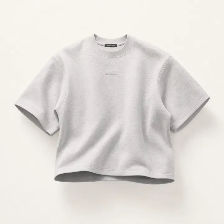 Mingstreet ASC launch still-life | MASONPRINCE | Structured Cropped T Shirt | Heather Gray | ready_now_existing_asset