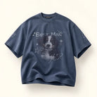 Mingstreet ASC launch still-life | MASONPRINCE | BESTMAN Puppy Graphic Cotton T Shirt | Navy Blue | ready_now_existing_asset
