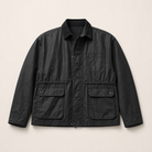 Mingstreet ASC launch still-life | MASONPRINCE | Waxed Cotton Barn Jacket | Black | ready_now_uncrumpled_replacement