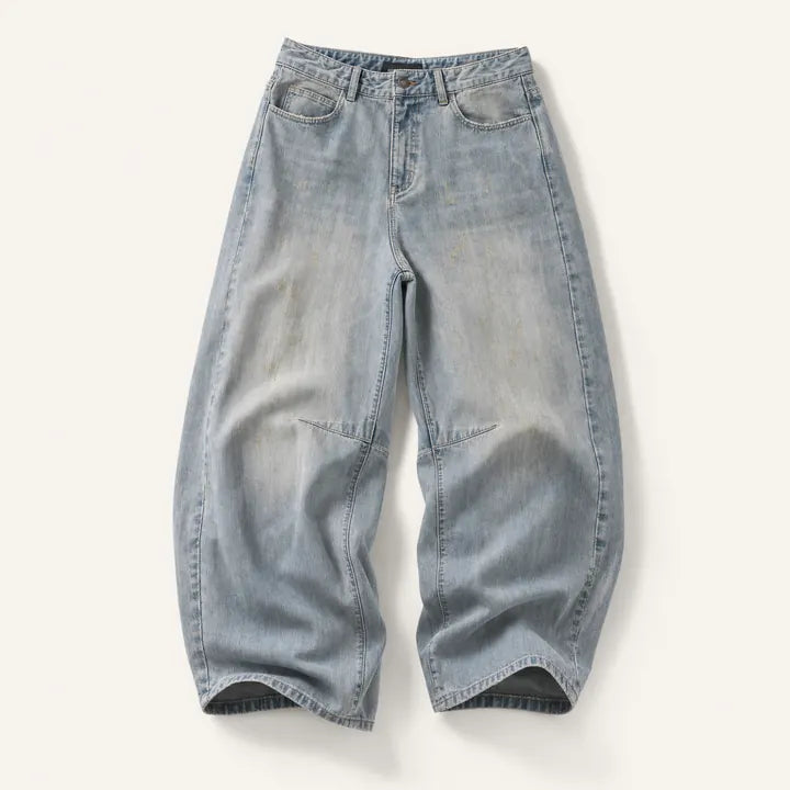 Mingstreet ASC launch still-life | MASONPRINCE | Distressed Slub Texture Vintage Jeans | Light Blue | ready_now_existing_asset