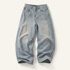 Mingstreet ASC launch still-life | MASONPRINCE | Distressed Slub Texture Vintage Jeans | Light Blue | ready_now_existing_asset
