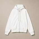 Mingstreet ASC launch still-life | SIMPLE PROJECT | Cotton Blend Zip Up Hoodie | White | generated_missing_still_life_expansion