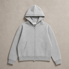 Mingstreet ASC launch still-life | SIMPLE PROJECT | Cotton Blend Zip Up Hoodie | Gray | generated_missing_still_life_expansion