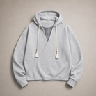 Mingstreet ASC launch still-life | SIMPLE PROJECT | Overlapping Slant Placket Hoodie | Gray | generated_missing_still_life_expansion