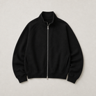 Mingstreet ASC launch still-life | SIMPLE PROJECT | Ruffled Adjustable Collar Zip Hoodie | Black | generated_missing_still_life_expansion