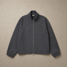 Mingstreet ASC launch still-life | SIMPLE PROJECT | Ruffled Adjustable Collar Zip Hoodie | Gray | generated_missing_still_life_expansion
